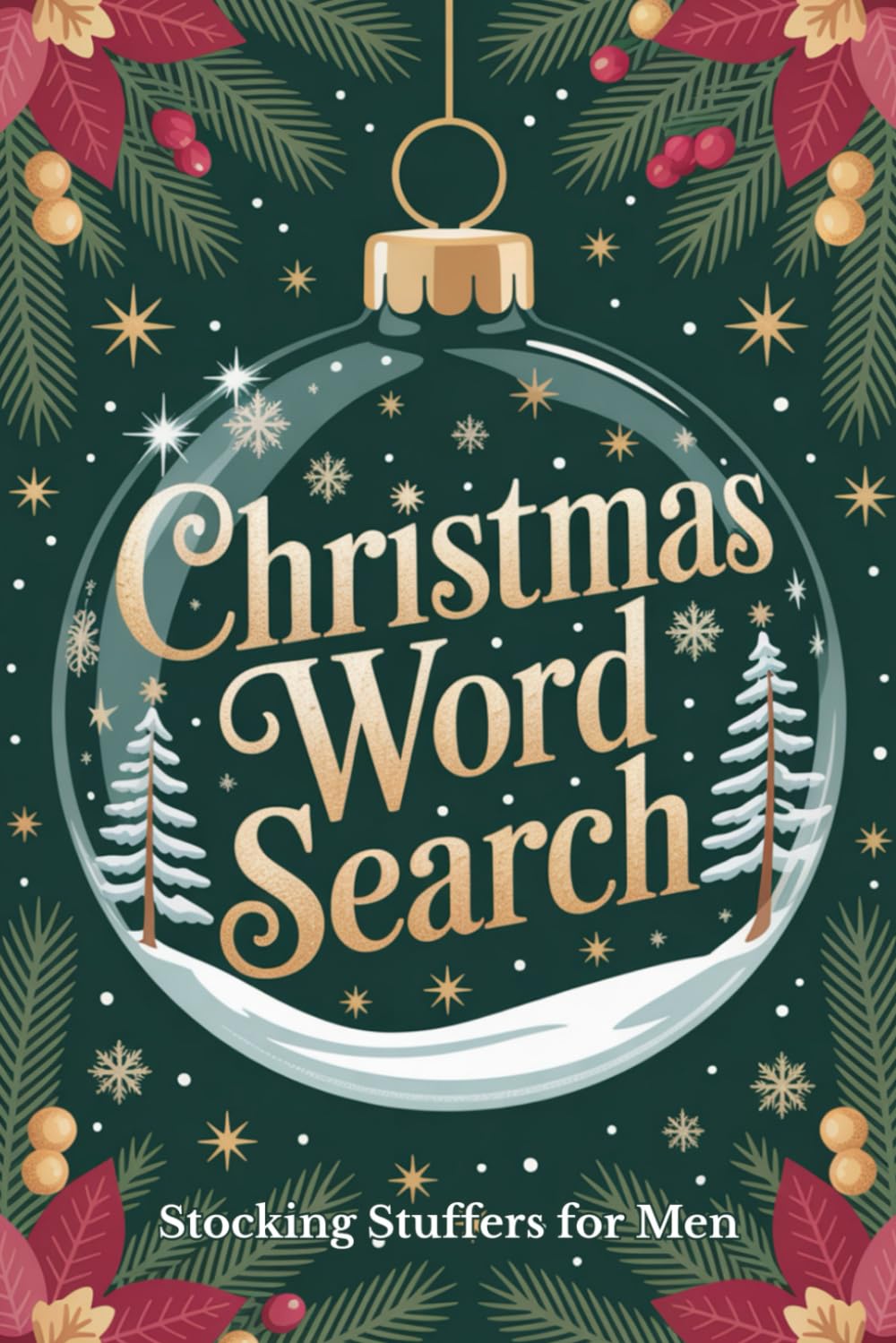 Stocking Stuffers for Men: Word Search Book for Adults: Christmas Activity Book: Relaxing Puzzles for Men