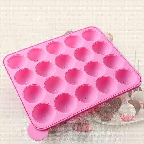 Miniatura 2 de Tosnail Paquete de 2 moldes de silicona para tartas de 20 cavidades, ideal para caramelos duros, piruletas y cupcakes de fiesta