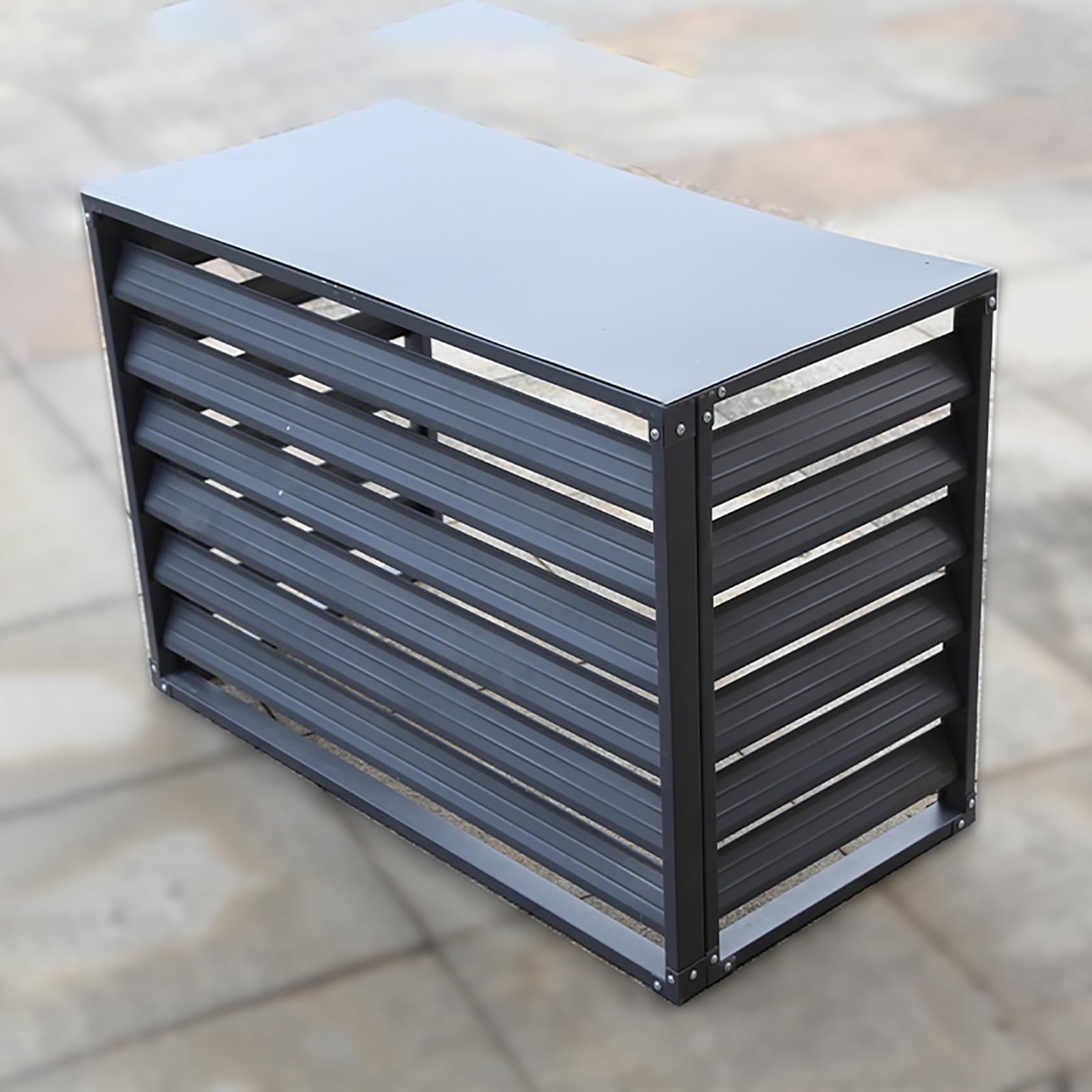 Cubierta para aire acondicionado para exteriores, cubierta para bomba de calor de aluminio, rejilla de aire acondicionado, cubiertas para climatizadores centrales unidades exteriores, valla para la