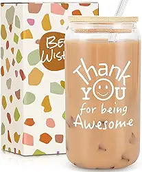 Presentes de agradecimento para mulheres e homens, presentes de agradecimento de professores, presente de apreciação de funcionários para colegas de trabalho, obrigado por ser incrível copo de