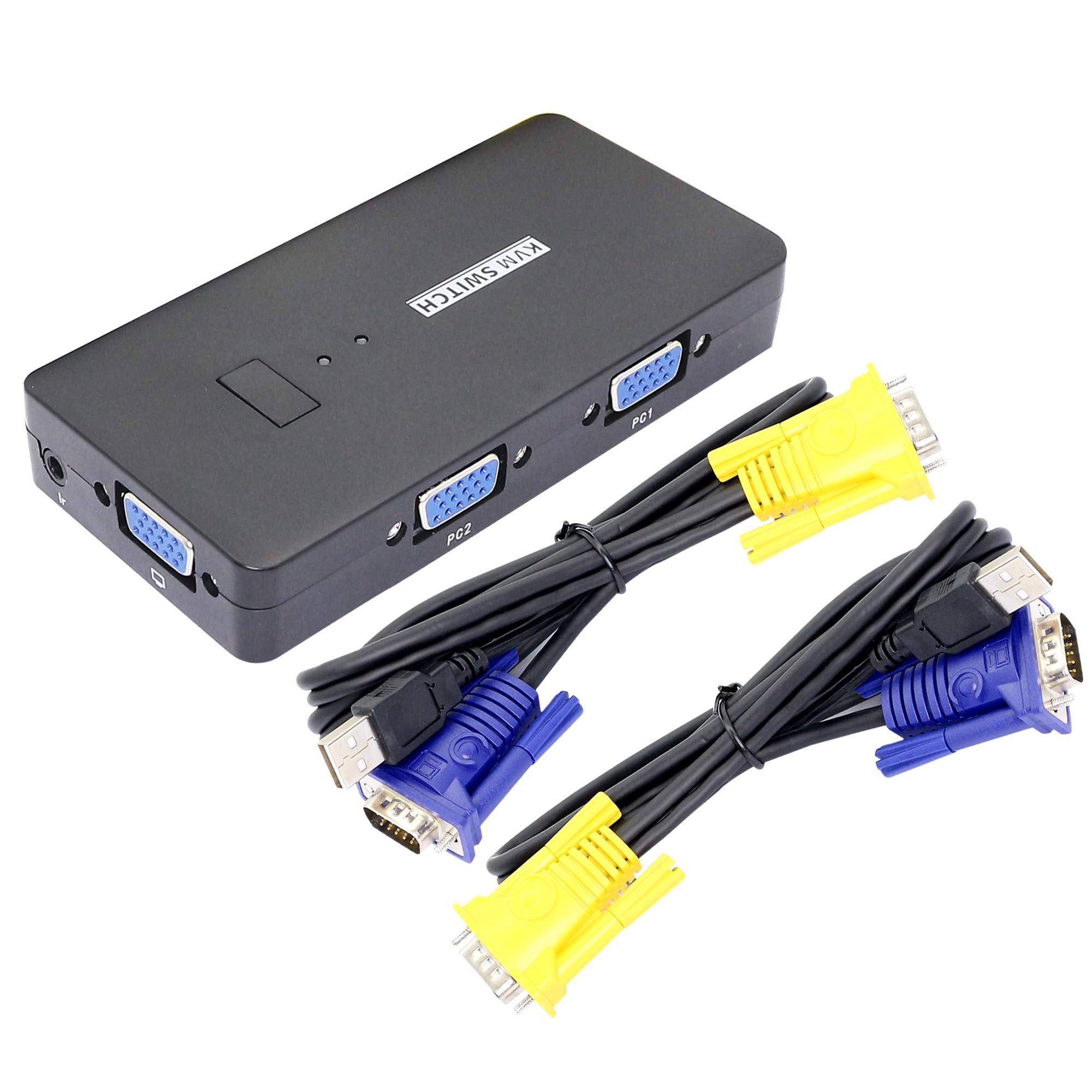 Amazon.co.jp: CERRXIAN kvm switch VGA KVM スイッチVGA切替器 pc切替