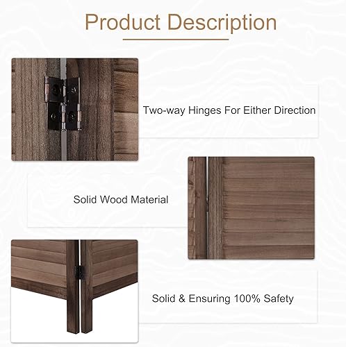 Miniatura 4 de Divisor de habitación de 5.6 pies de alto y 16 pulgadas de ancho, separadores de habitación y pantallas plegables de privacidad, pantalla plegable