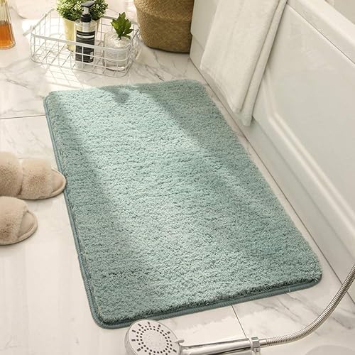 Alfombra de baño antideslizante absorbente gruesa y suave de microfibra para el baño, alfombra de felpa acogedora, lavable a máquina, alfombra para