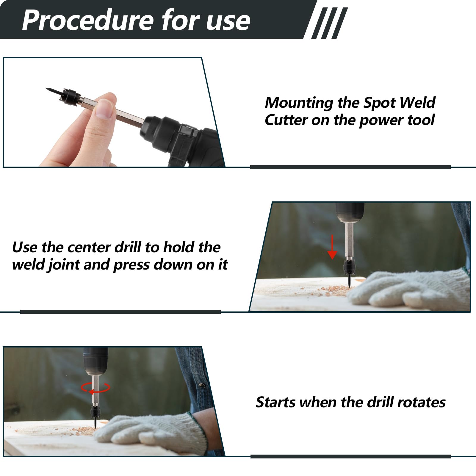 Spot Weld Cutter Kit - 13 Piece Set -3 Spot Weld Cutter Kit - 13 Piece Set -3