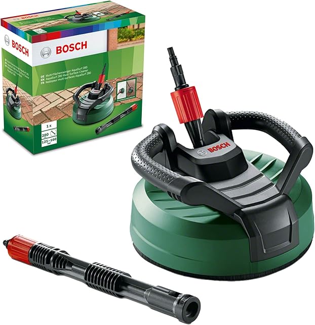Bosch AquaSurf 280 Multi-Surface Patio Cleaner (Compatible with Bosch Pressure Washers: UniversalAquatak 130/135, AdvancedAquatak 140/150/160, AQT 37-13, AQT 40-13, AQT 42-13, AQT 45-14 X)