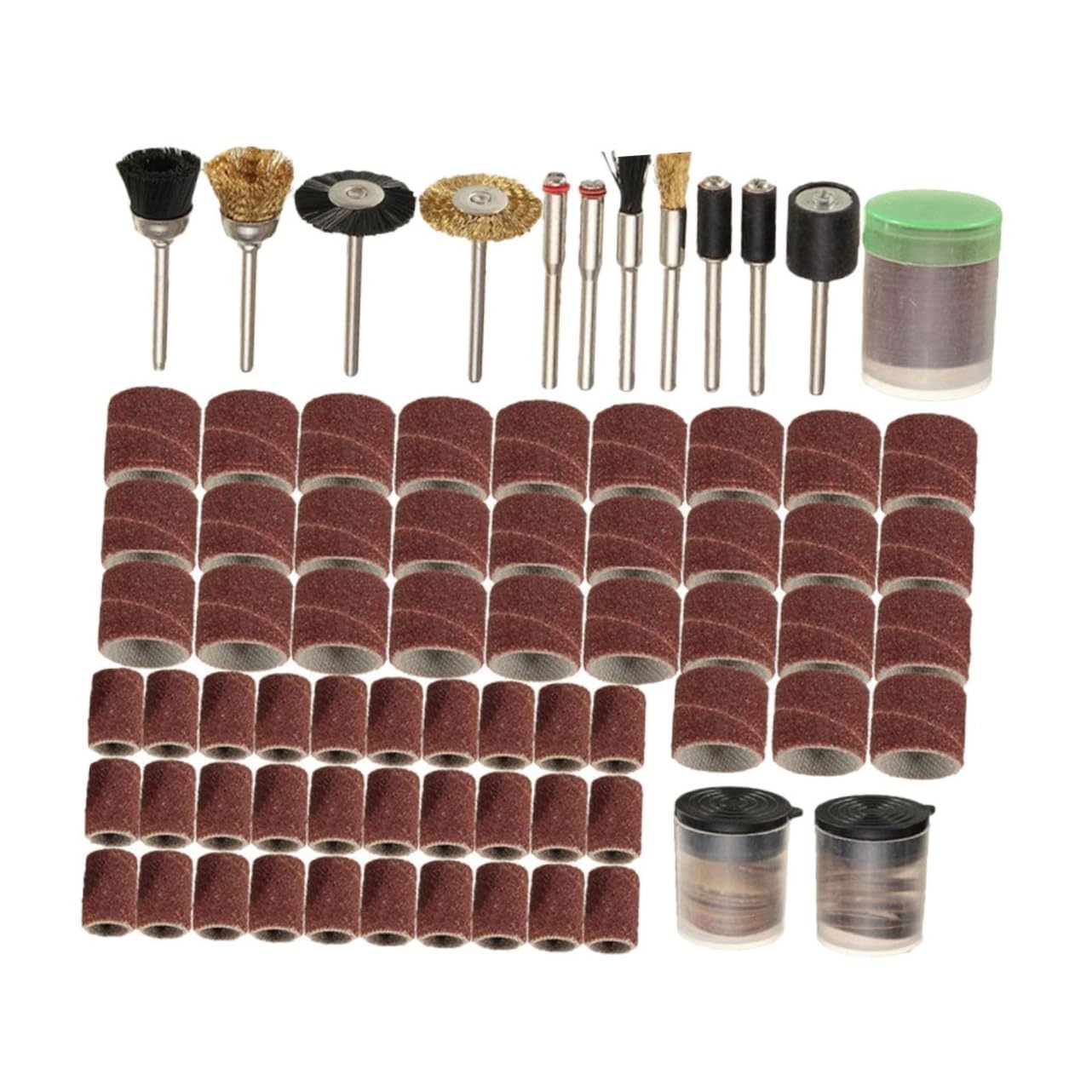 Cabilock 150pcs Electric Grinding Bit Set Wool Polishing Pad Sanding Band for Carving Etching Grinding Professional Personal Use