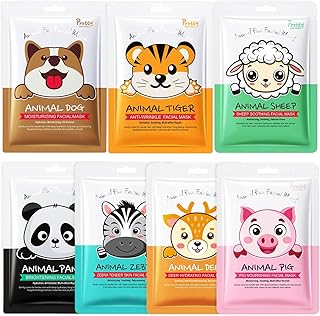 Juego de 7 máscaras faciales para niños, fies...