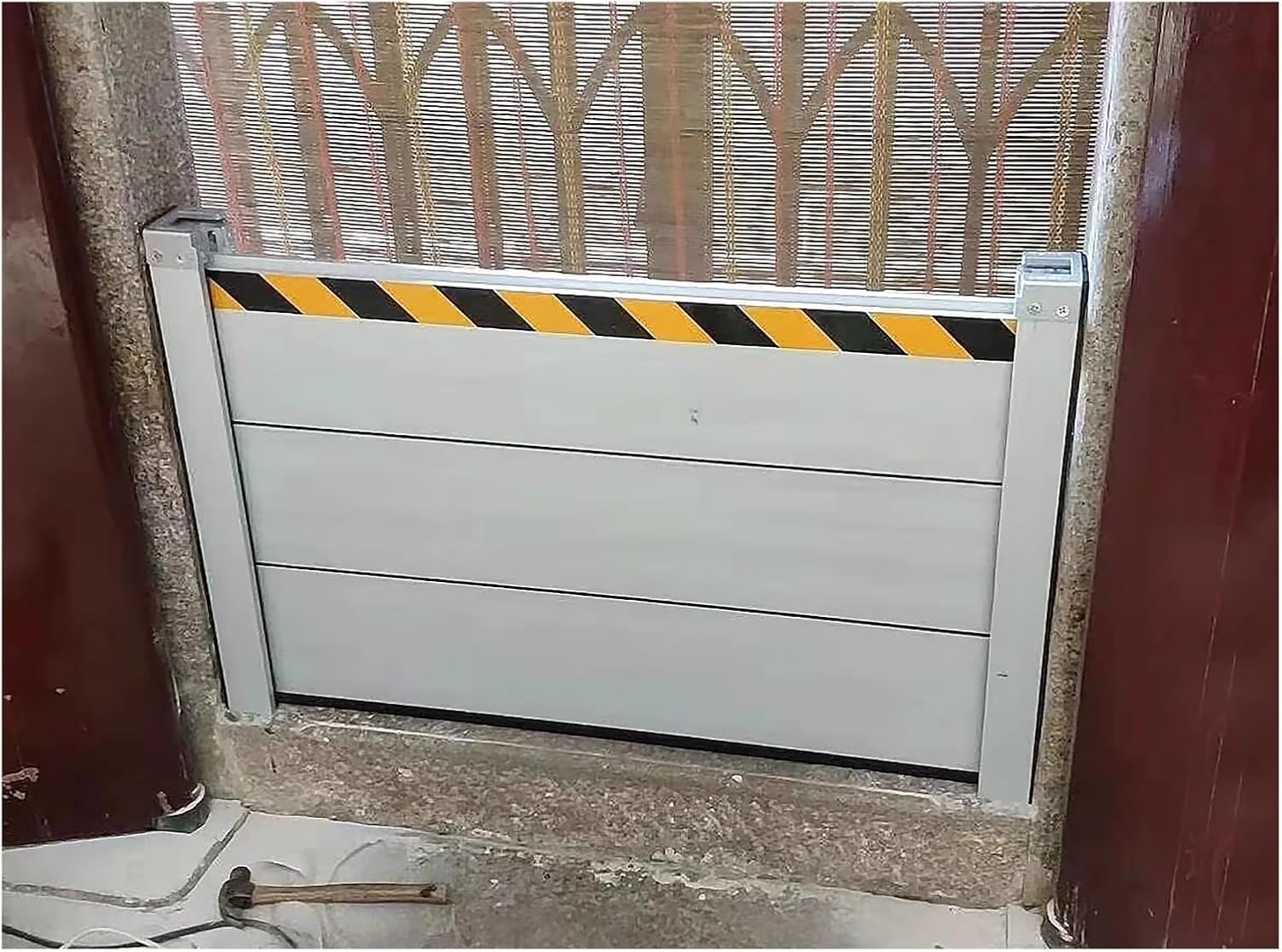 Aluminum Alloy Flood Barriers for Home Doors, Detaable Weather Flood Guard - Reuseable Temporary Dams Threshold Kit, for Garage/Basement/Warehouse, 60cm/24in Tall (Color : H 2