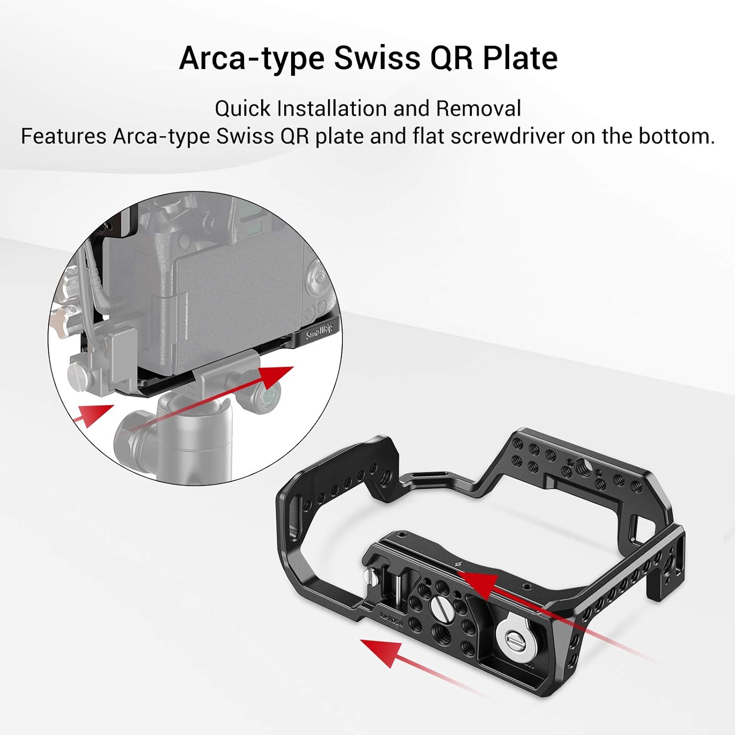 Lowest Price SmallRig Camera Cage for Canon EOS R, Built-in Cold Shoe and Anti-Twist Design Cage CCC2803