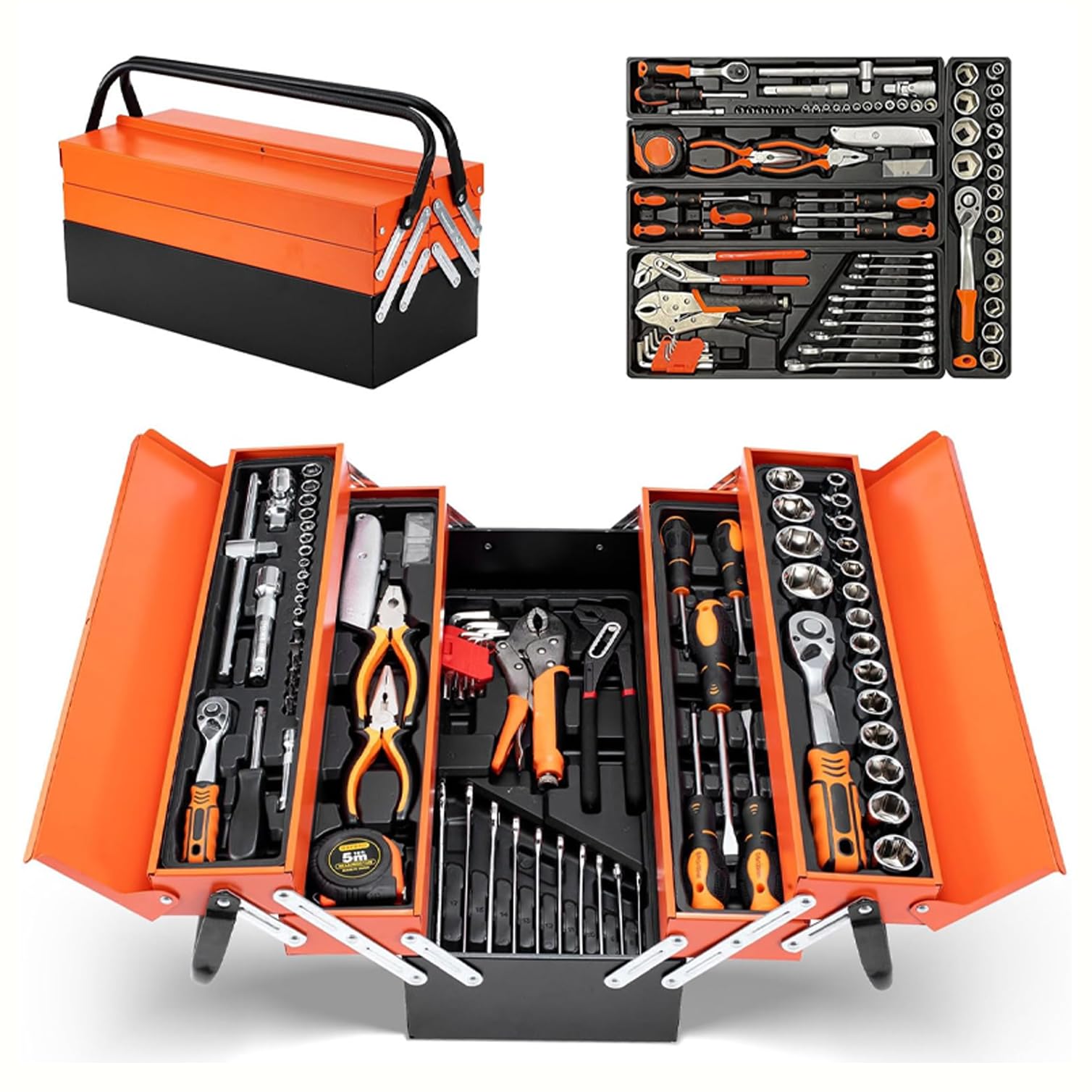 Amazon | 【85点セット】工具セット ツール 整備工具 ソケットレンチ
