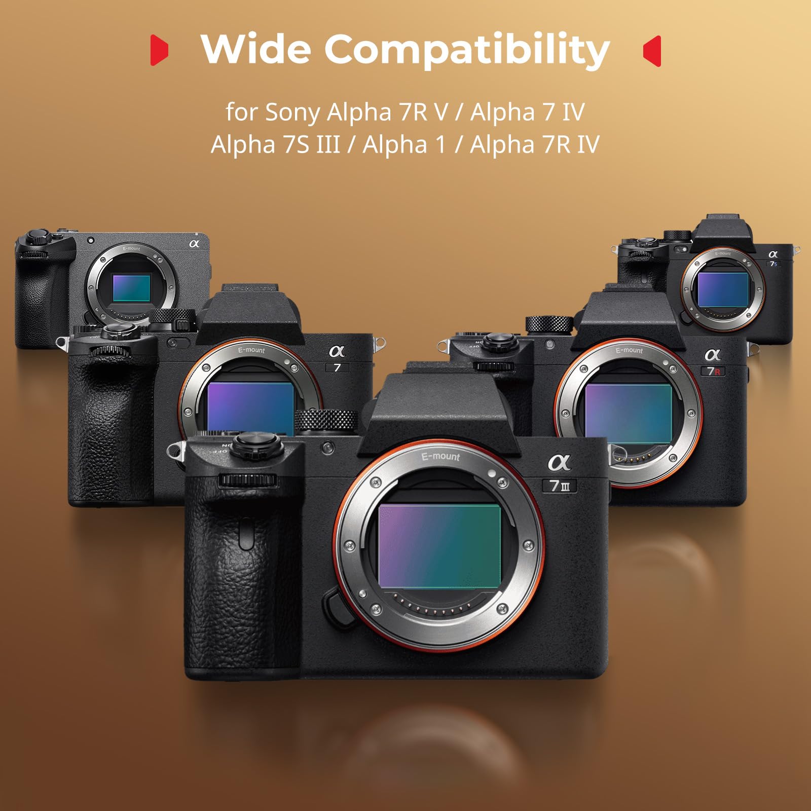 SMALLRIG Cage pour Sony Alpha A7 V A7R V A7 IV A7S III A1 avec Emplacement AirTag Intégré