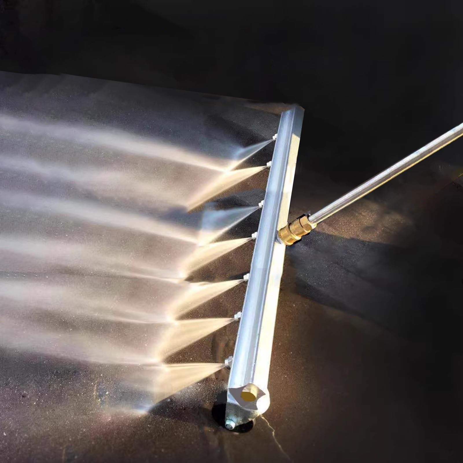 Limpiador de superficies de escoba de agua, escoba de agua, barredora eléctrica para limpieza de hormigón, entrada, acera, patio, accesorio de lavadora a presión de 4000 PSI