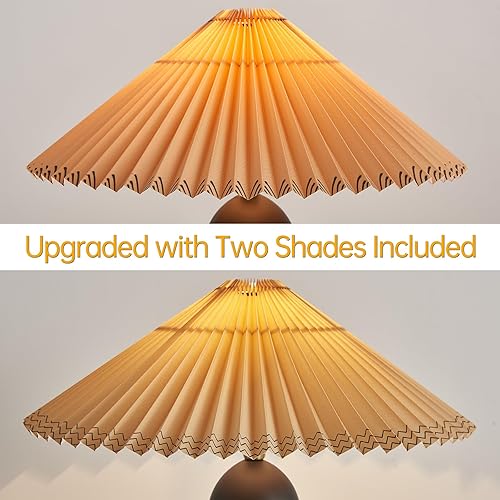 Miniatura 6 de Moderna lámpara de mesa de madera roja bonita lámpara de escritorio para sala de estar, dormitorio, oficina en casa, mesita de noche de casa de