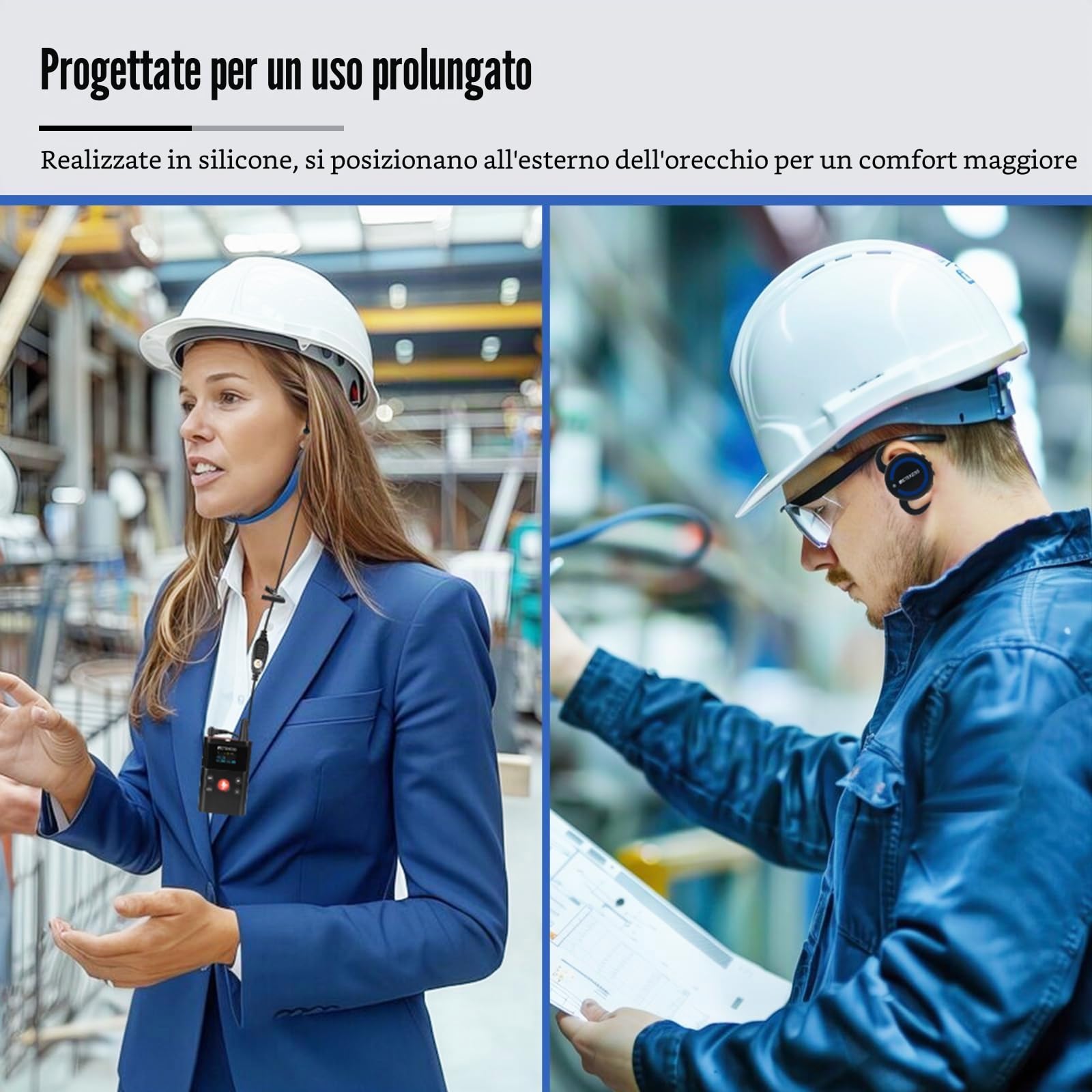 Retekess TT126R Sistema Guida Turistica, 150 M, Leggero, Qualità Audio più Nitida, Abbinamento Automatico, Ideale per Visite in Fabbrica e Tour Guidati (1 Trasmettitore, 20 Ricevitori)
