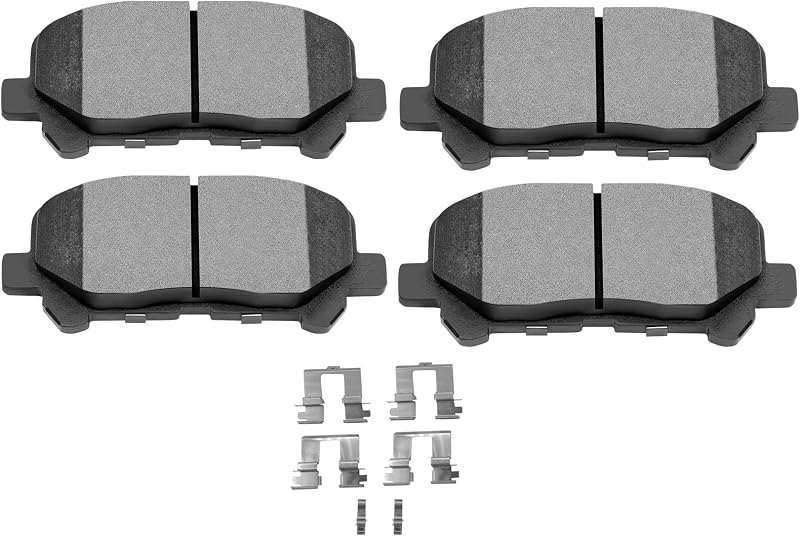 Pastilhas de freio traseiras cerâmicas SCITOO D1281 para Acura e Honda – Jogo com 4 unidades