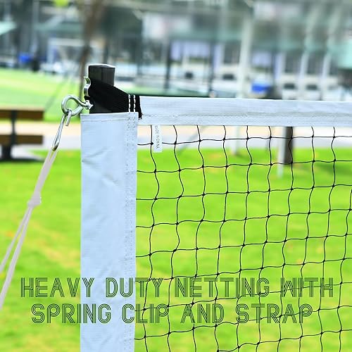 Miniatura 3 de Patiassy Juego de bádminton con 2 volantes de bádminton de plumas de ganso y 4 raquetas de bádminton red de bádminton portátil profesional para