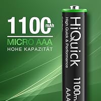 HiQuick AAA Ni-MH 1100 mAh Újratölthető Elemek 8db Csomag 2