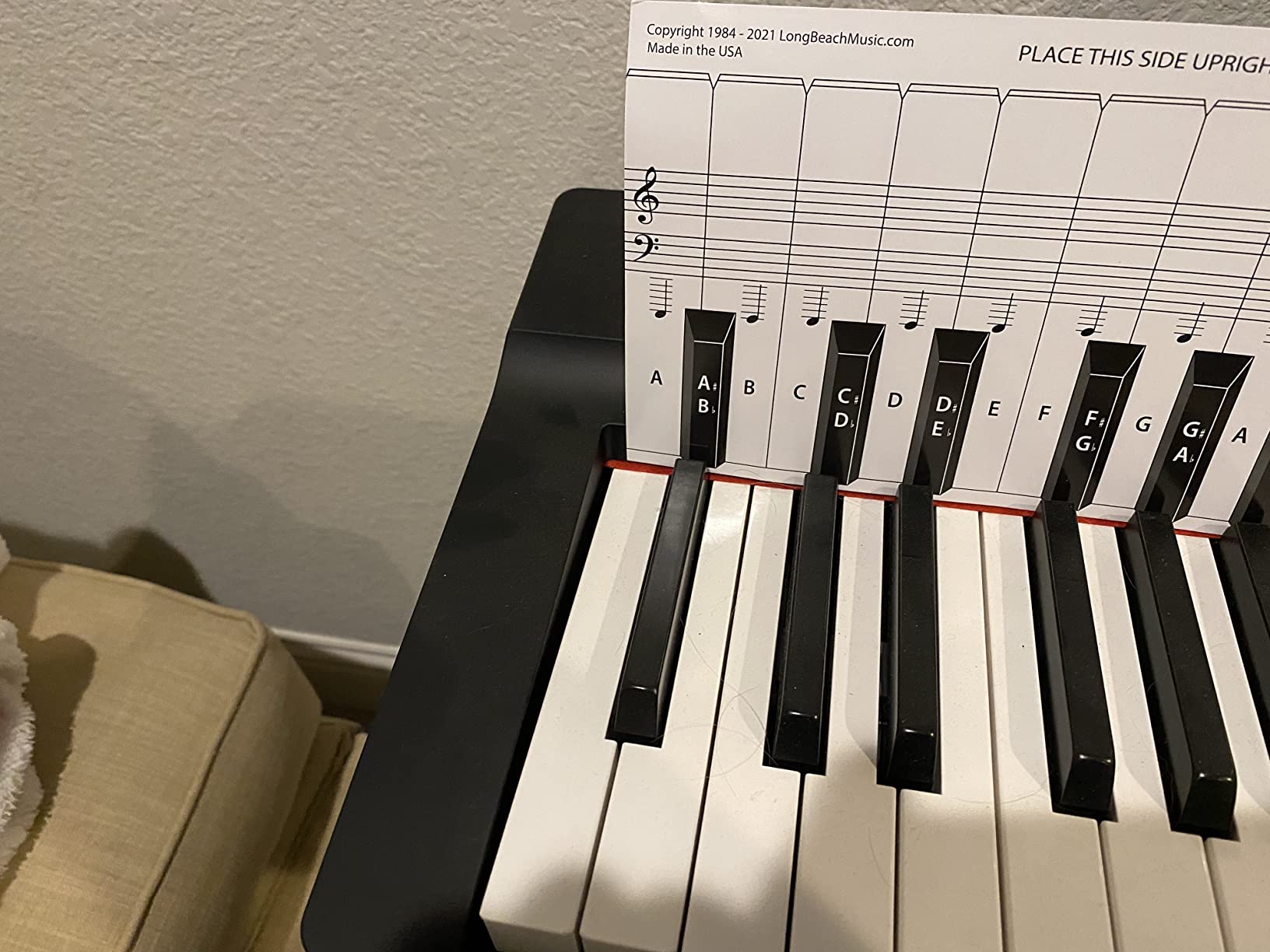 $2/mo - Finance Practice Keyboard & Note Chart for Behind the Piano ...