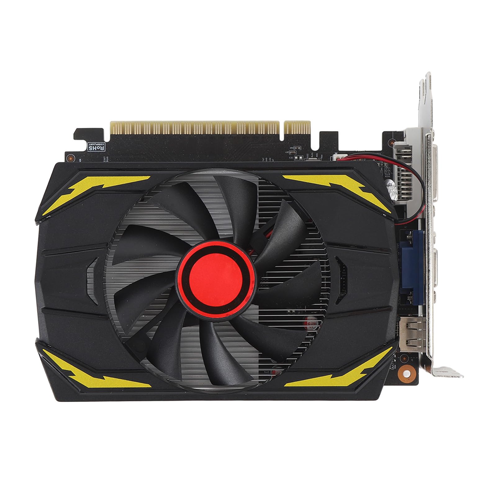 Bewinner Scheda Grafica 750Ti PC, Supporto Grafico da Gioco DDR5 4GB DDR5 BIT DVI VGA HDMI, PCI EXPRESS 2.0 16X, Scheda Video del Computer con PC