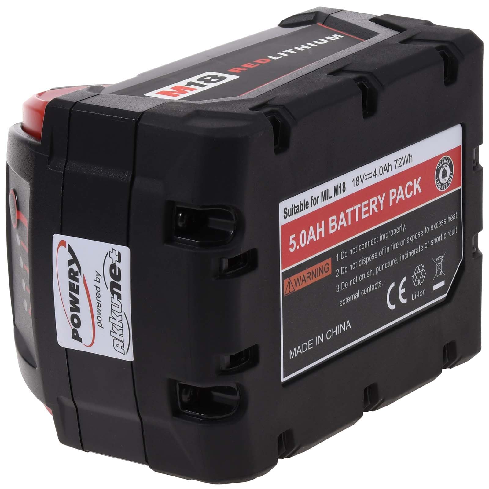 Batteria per smerigliatrice ad angolo MilwaukeeM18 CAG-115X 4000mAh, 18V, Li-Ion