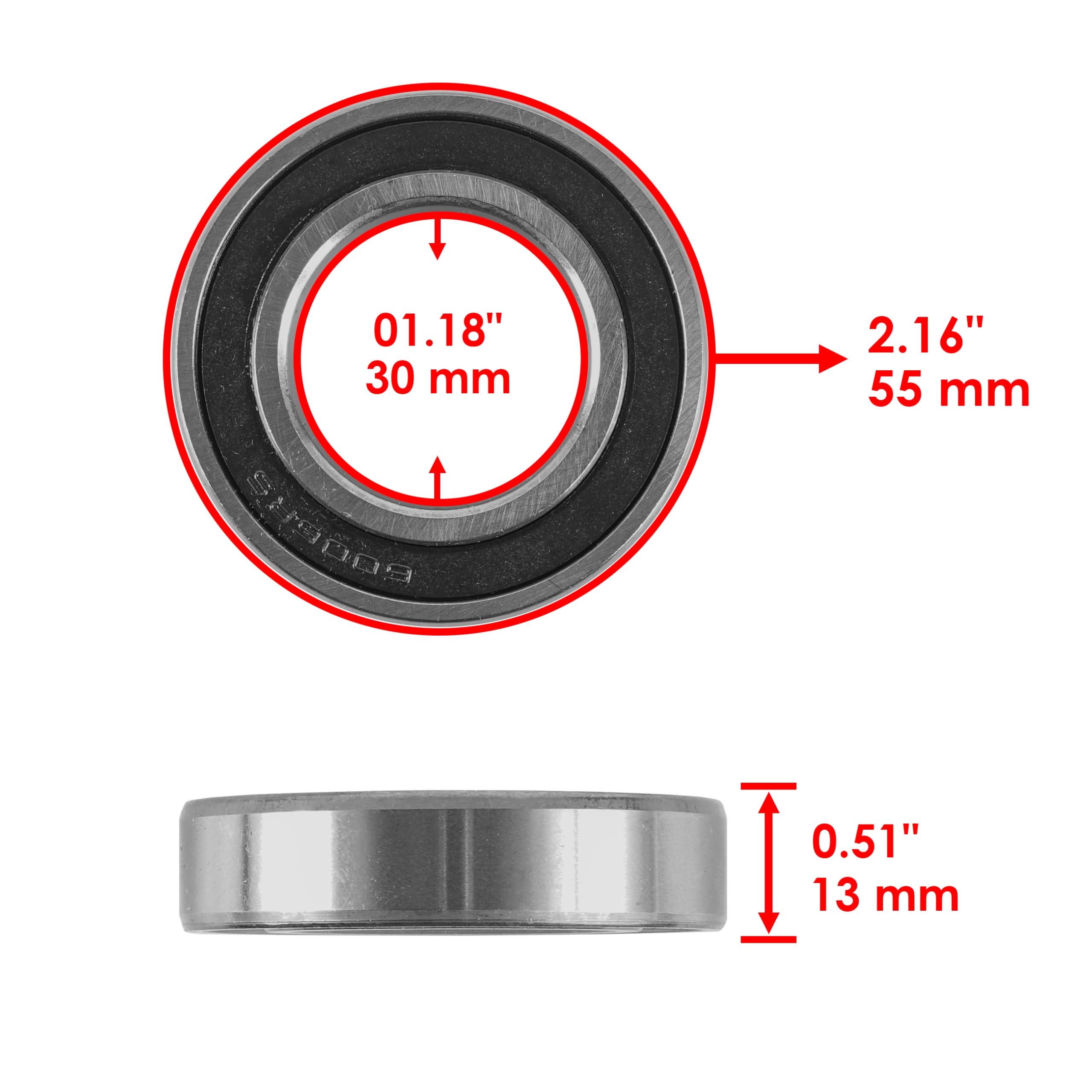 Amazon.com: Caltric Rear Wheel Ball Bearings & Seals Kit