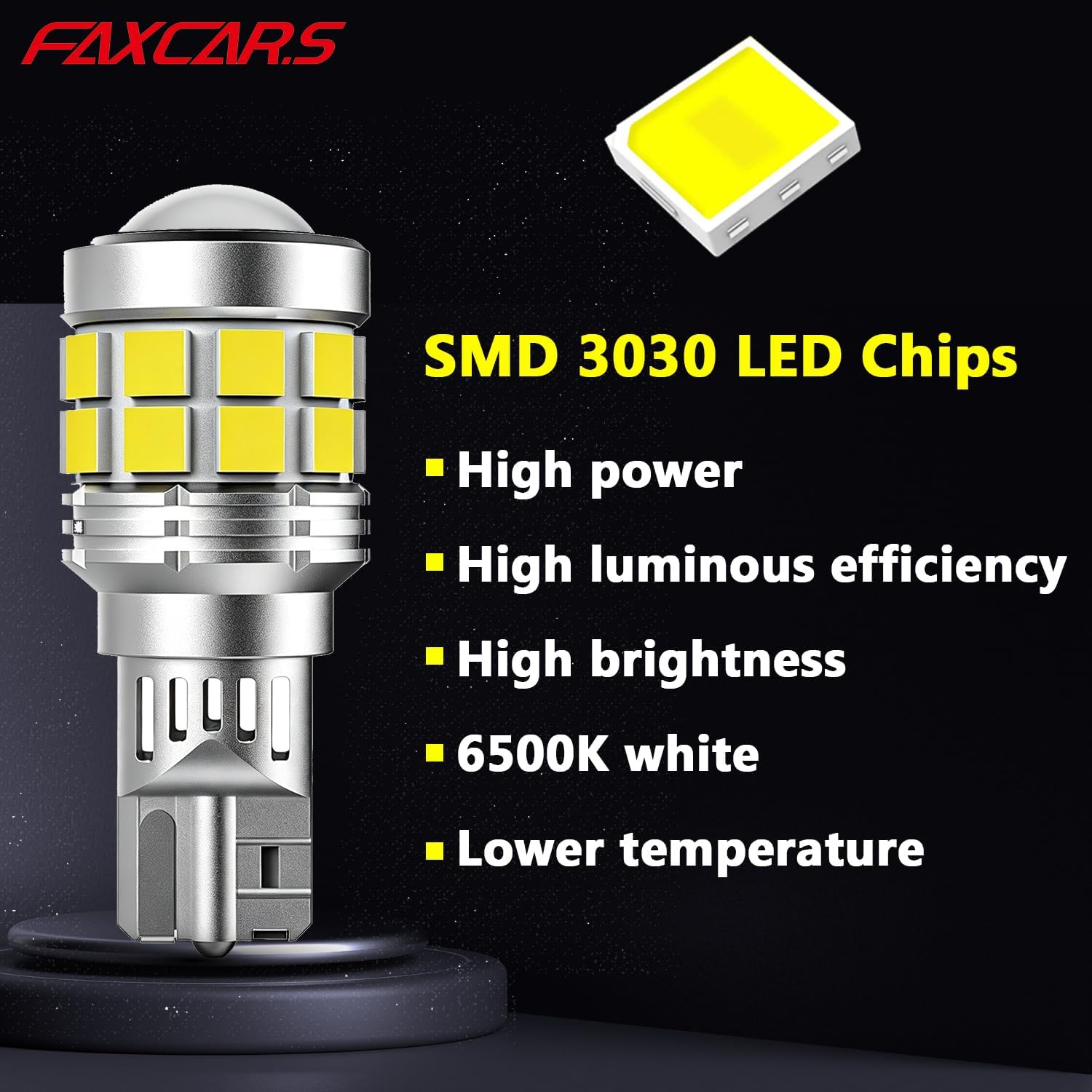 921 W16W LED Reverse Backup Light Bulbs for 2014-2021 2022 2023 2024 2025 2026 Chevy Silverado 1500, 6500K Cool White Super Bright 912 OEM Replacement Plug and Play