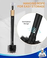 Vista 8 de MR.SIGA Water Bottle Brush and Straw Cleaner Brush, Long Handle Bottle Cleaner Brush, 2 in 1 Bottle Cleaning Brush for Sports Bottles, Baby Bottles