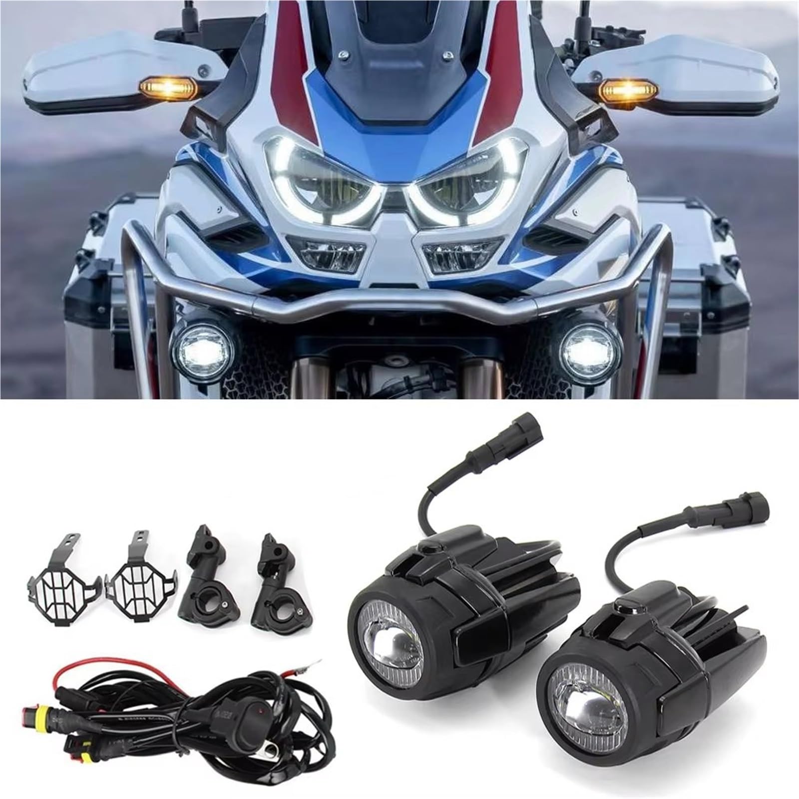 Faro Anteriore per Moto per CRF 1100 L per CRF1100L per L'Africa per Twin Moto Fendinebbia Kit Luci di Guida Ausiliarie A LED