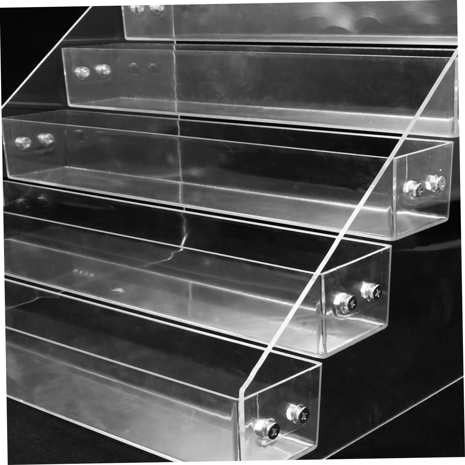 Alipis Acryl Gewürzregal 5-stufiger Vertikal Organizer für Arbeitsplatte Platzsparend und Elegant für Gewürze und Verpackungen im Laden