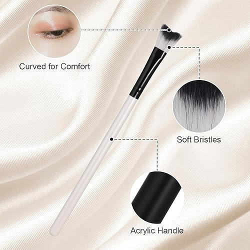 Miniatura 6 de 5 cepillos para champú de pestañas, cepillo de limpieza para extensiones de pestañas, cepillo limpiador de pestañas suave para eliminación de