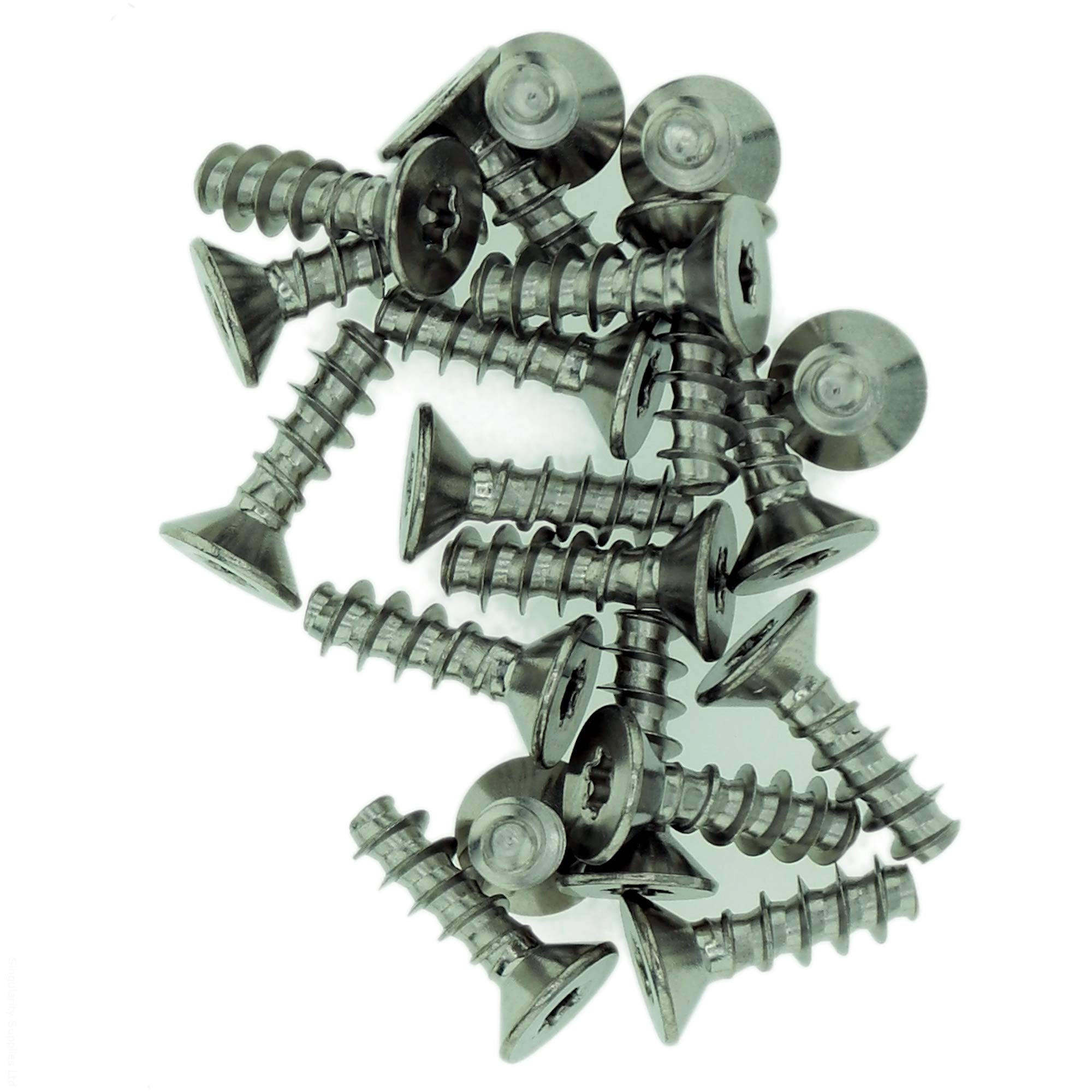 Singularity Supplies D3 (3Mm X 10Mm) Tx Countersunk Screws For Plastic - Stainless Steel (A2) (Pack Of 20)