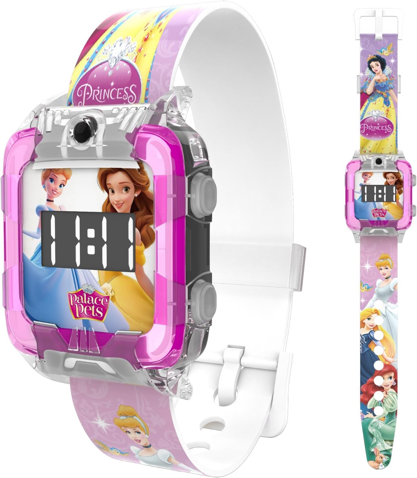 Disney Square Digital Watch for Kids | Printed Strap & Dial | Stylish, Lightweight & Comfortable | Best Birthday Gift for Kids Boys and Girls | Age 3 to 10 Years