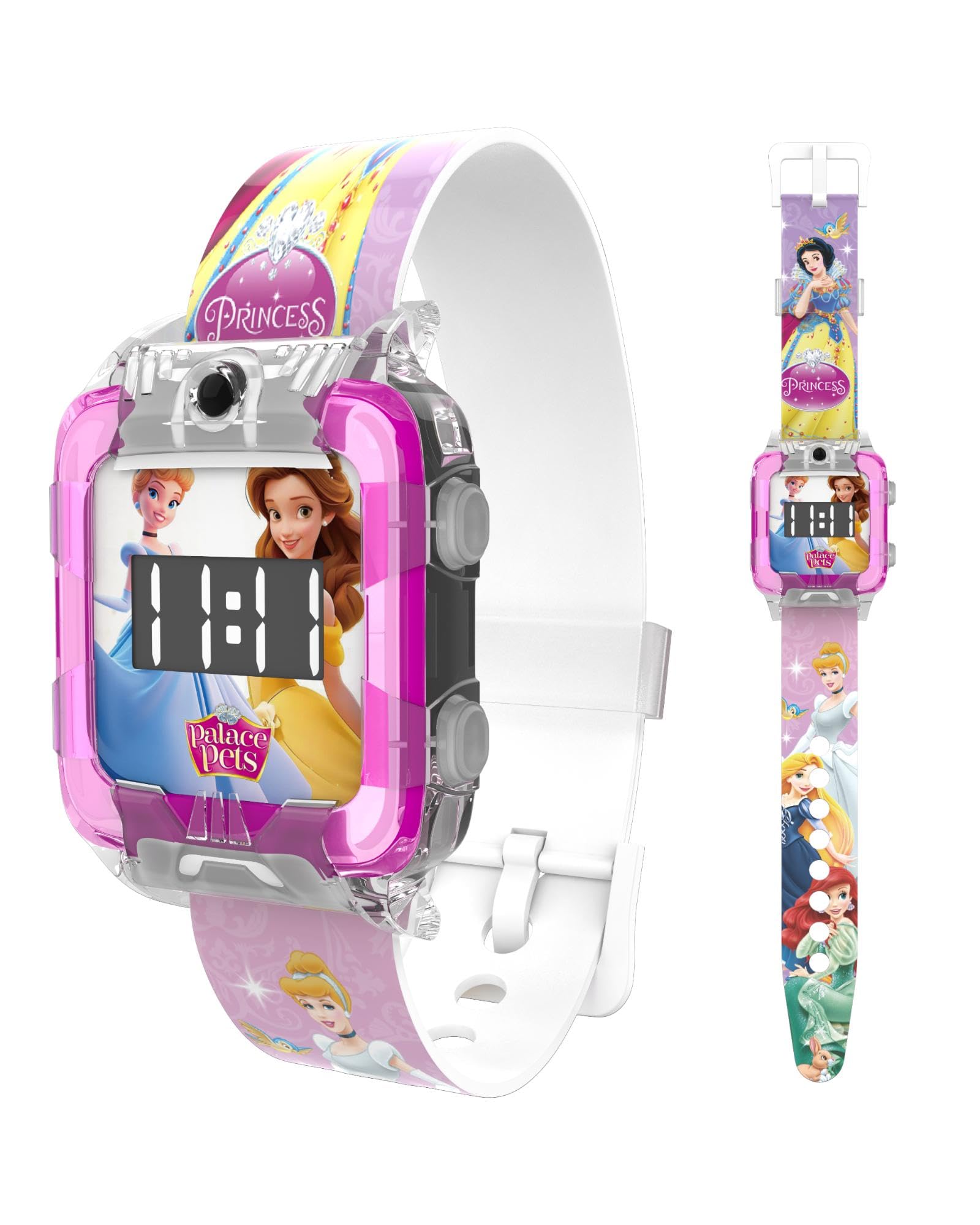 Disney Square Digital Watch for Kids | Printed Strap & Dial | Stylish, Lightweight & Comfortable | Best Birthday Gift for Kids Boys and Girls | Age 3 to 10 Years