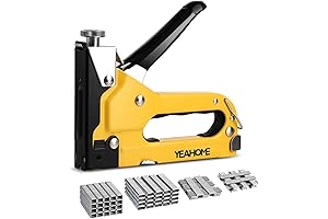 YEAHOME 4-in-1 Upholstery Staple Gun Heavy Duty; Tack Making Fast and Easy