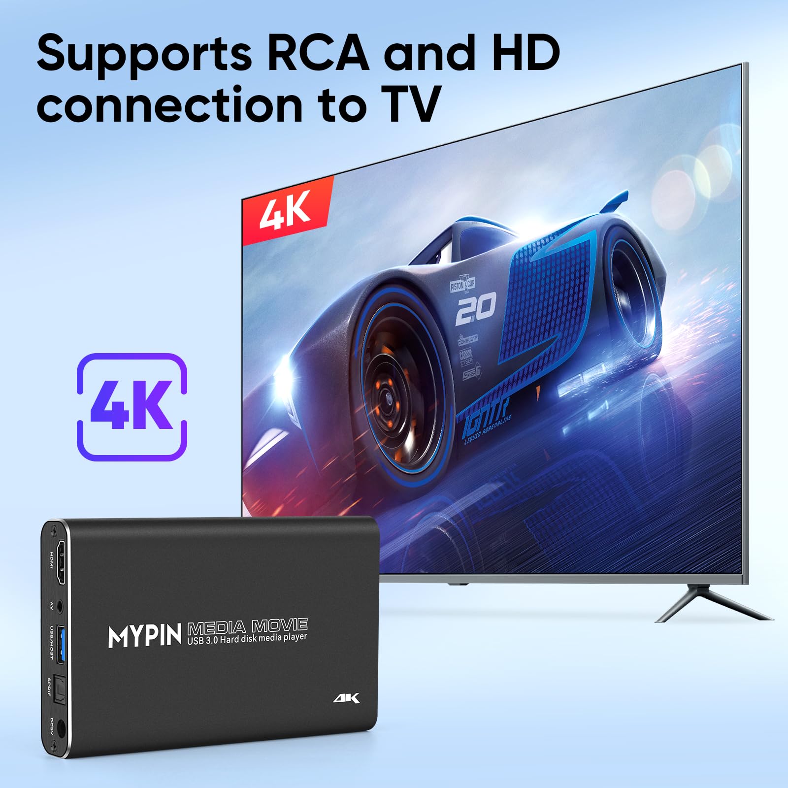 Amazon.co.jp: 4K@30hz USB3.0 HDMIメディアプレーヤー HDMI/AV/光学