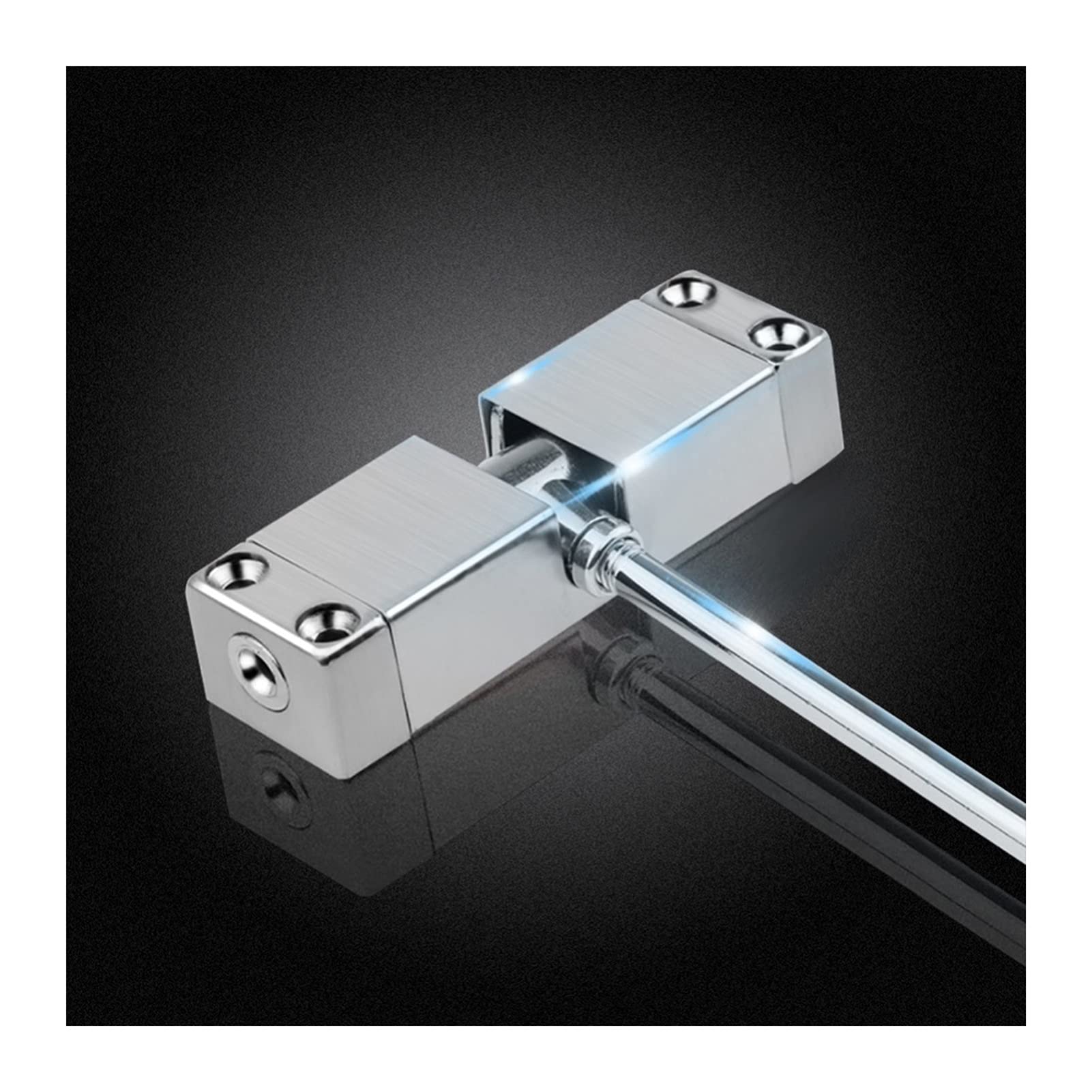 chiudiporta automatico. Chiudiporta a molla in acciaio inossidabile con superficie regolabile, chiusura automatica for chiudiporta for porte di uffici domestici(1pcs)