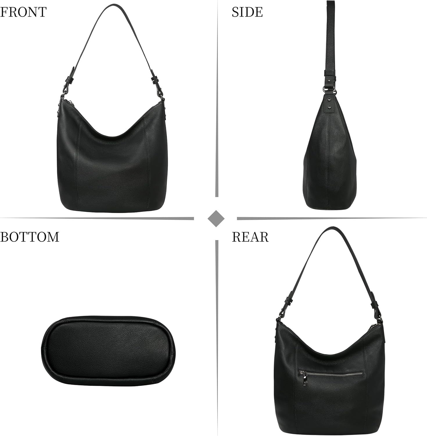 Iswee Hobo Bags for Women Shoulder Handbags Leather Tote Bag and Purses Cross Body Pocketbooks Everyday Work Bag | Leather, and Purses, Pocketbooks, Everyday Work Bag - Image 7