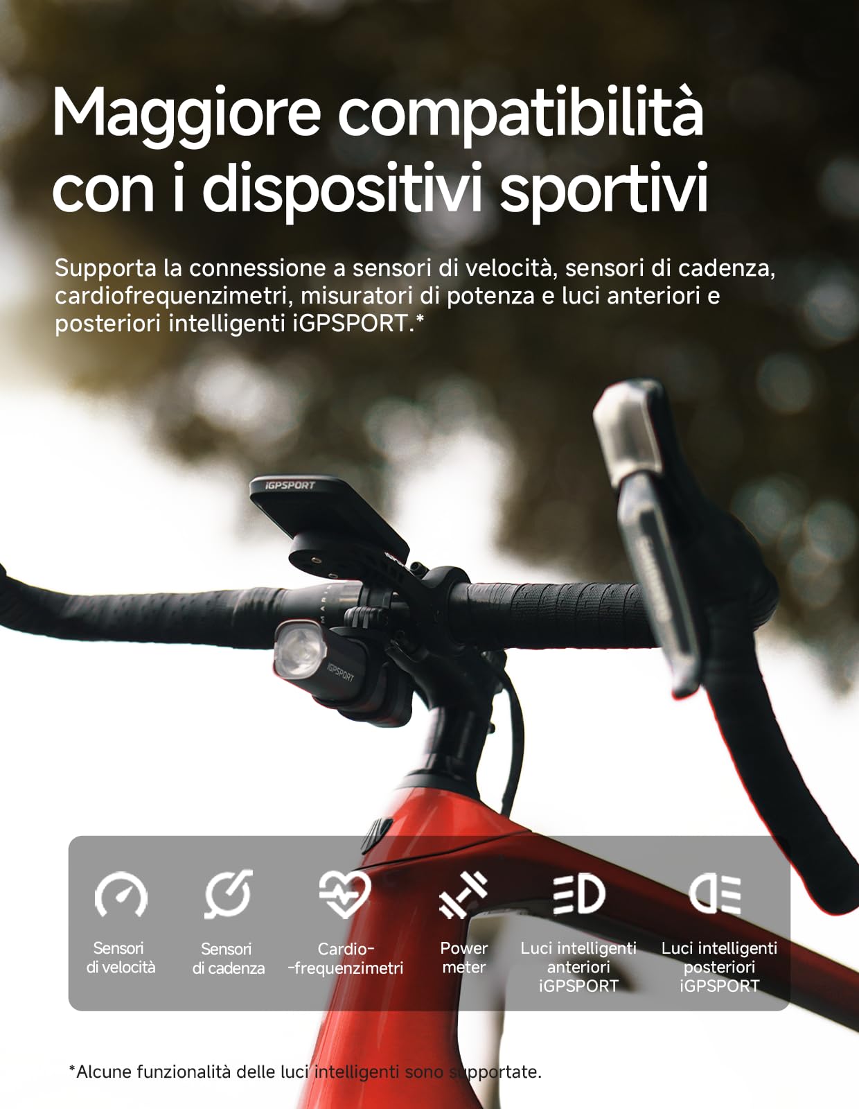 iGPSPORT BSC100MAX Ciclocomputer GPS, 40h Batteria, Impermeabile IPX7, Dati Personalizzabili