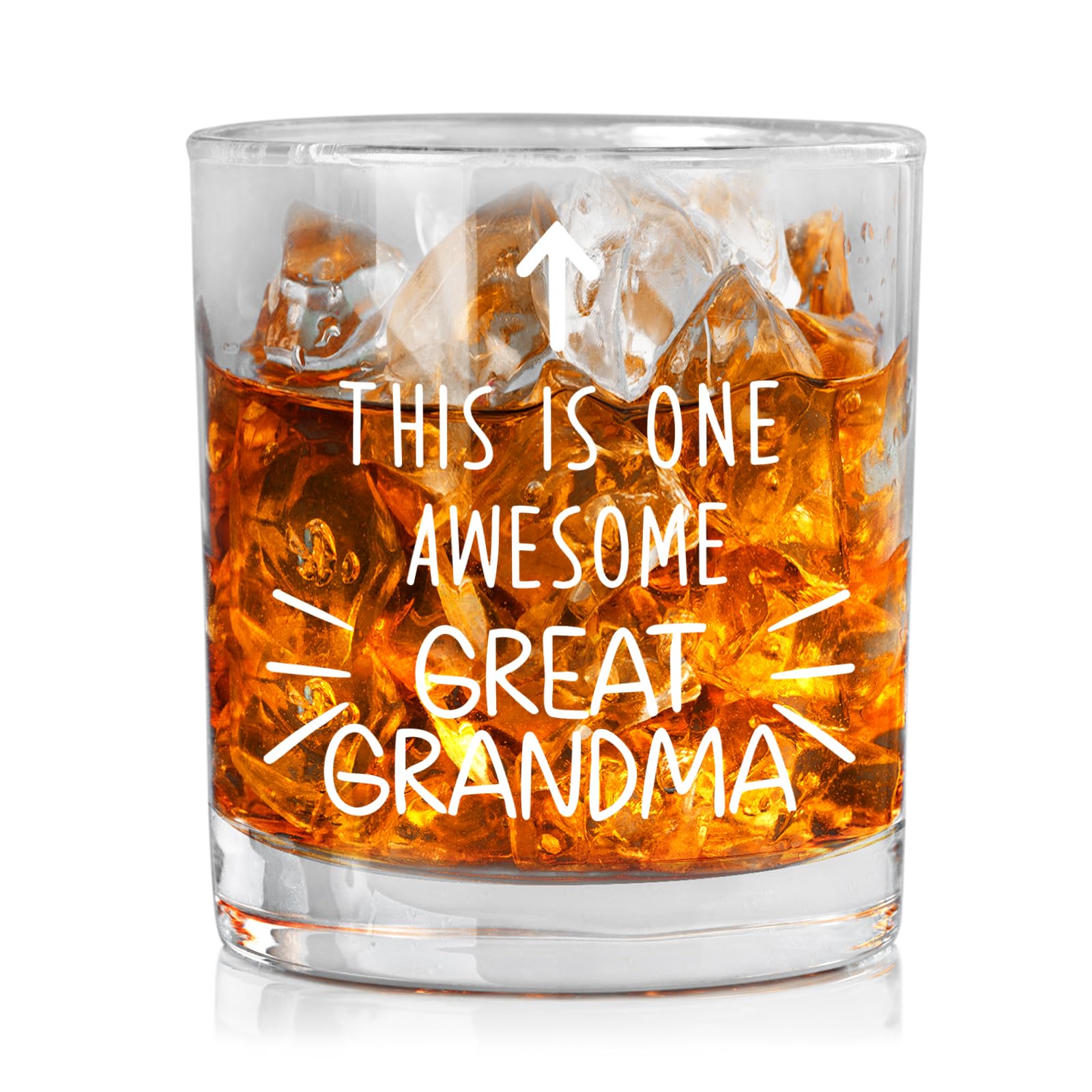 Great Grandma Gifts Whiskey Glass This Is One Awesome Great Grandma Old Fashioned Rocks Glasses Grandmother GrandmaWhiskey Gifts