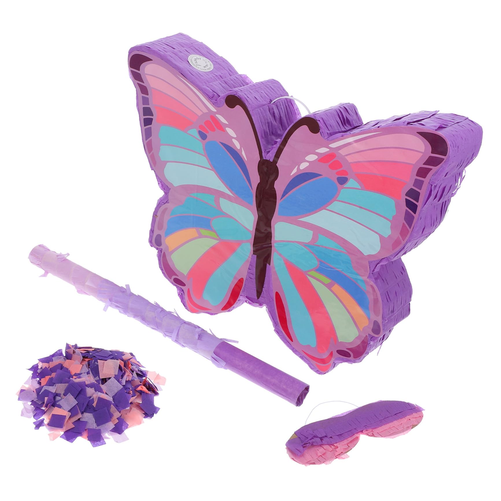 CHILDWEET 1juego Piñata De Cumpleaños Con Diseño De Incluye Bastón Confeti Decoración Para Fiestas Infantiles Para Cumpleaños De Niñas y Celebraciones Temáticas