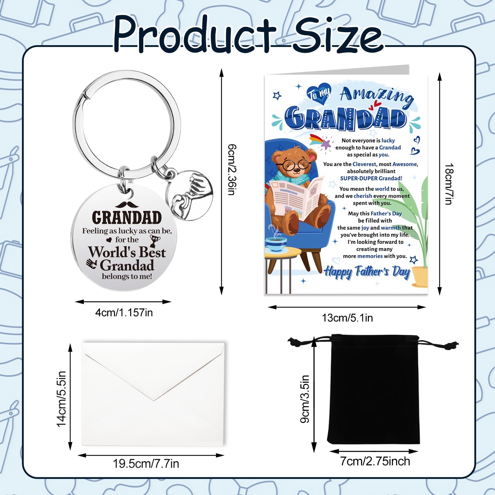 HOWAF Grandad Fathers Day Card, Father's Day Card for Grandad Fathers Day Card for Grandad Grandad Day Card - Image 2