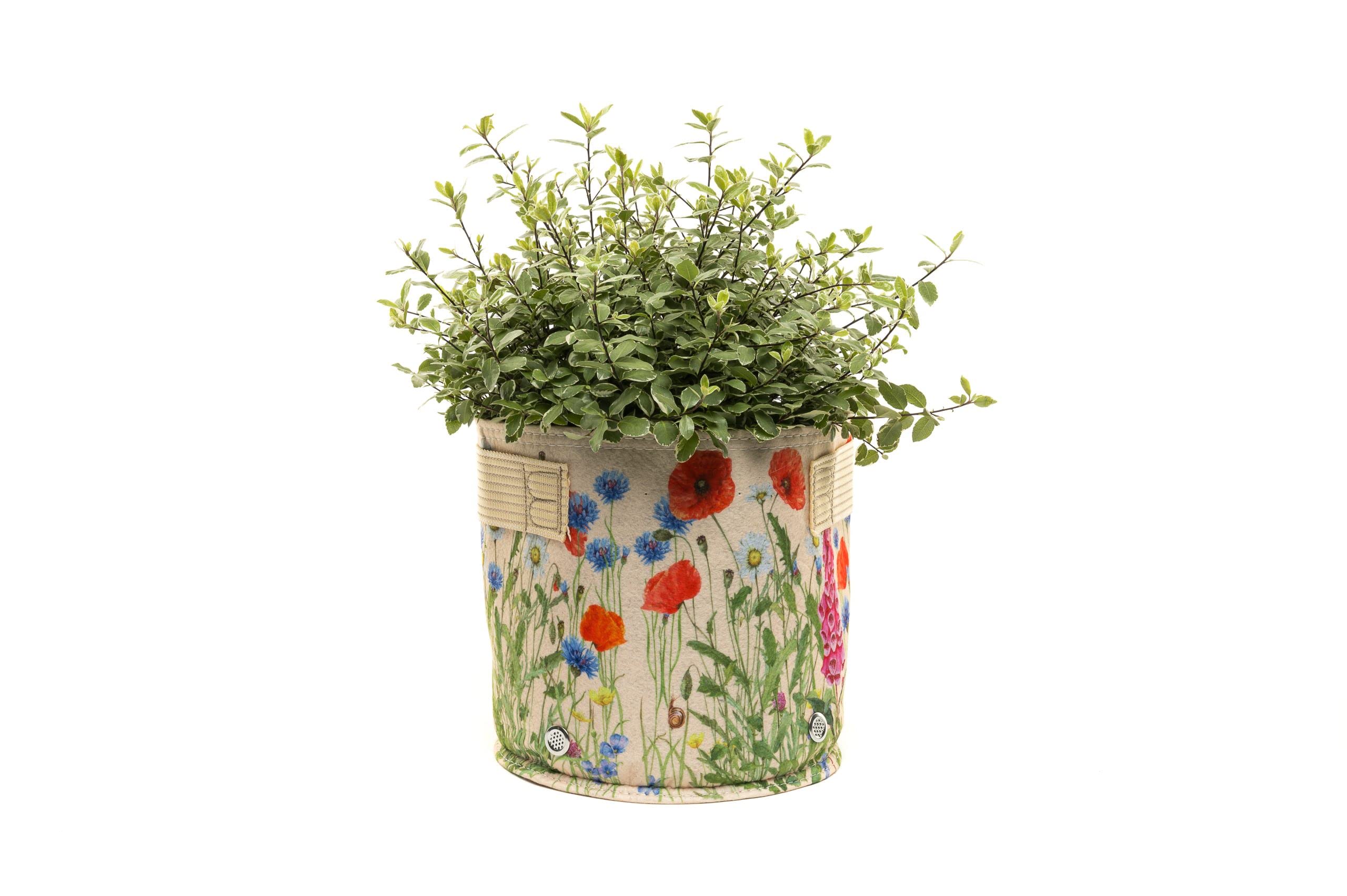 Jardinopia Iona Buchanan Meadow Fabric Eco Pots - 23L - Cream