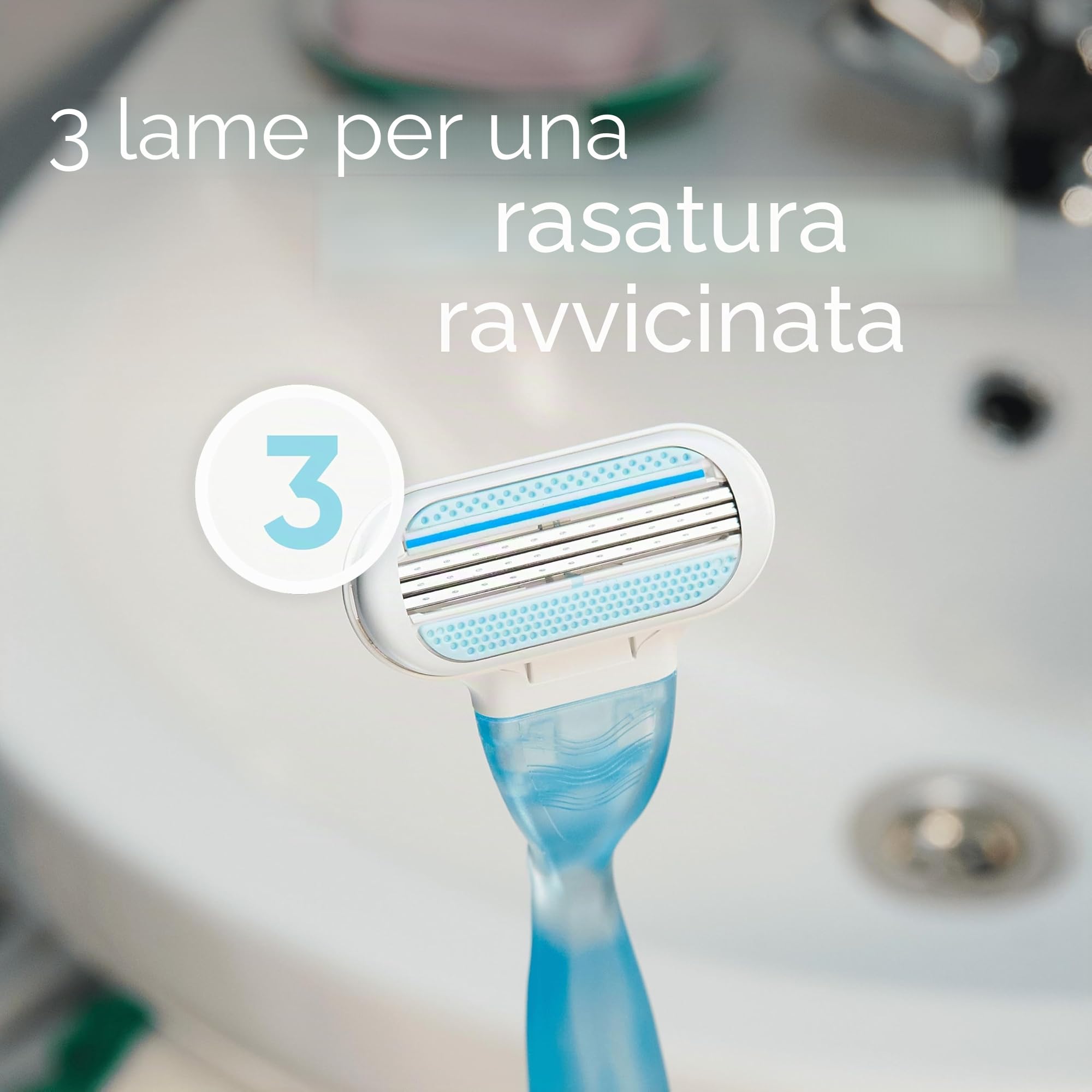 Gillette Venus Lame per rasoio lisce da donna, confezione da 12 ricariche, SkinCushion aiuta a proteggere dalle irritazioni da rasatura, confezione può variare
