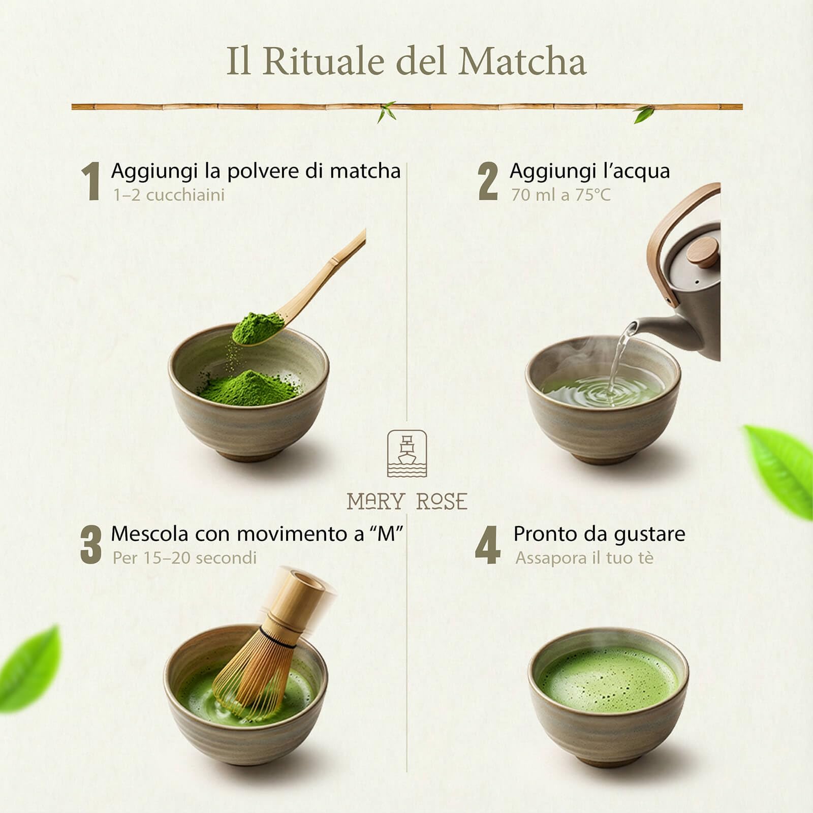 Mary Rose Matcha Cerimoniale Tenno 30g – Qualità Imperiale dal Giappone