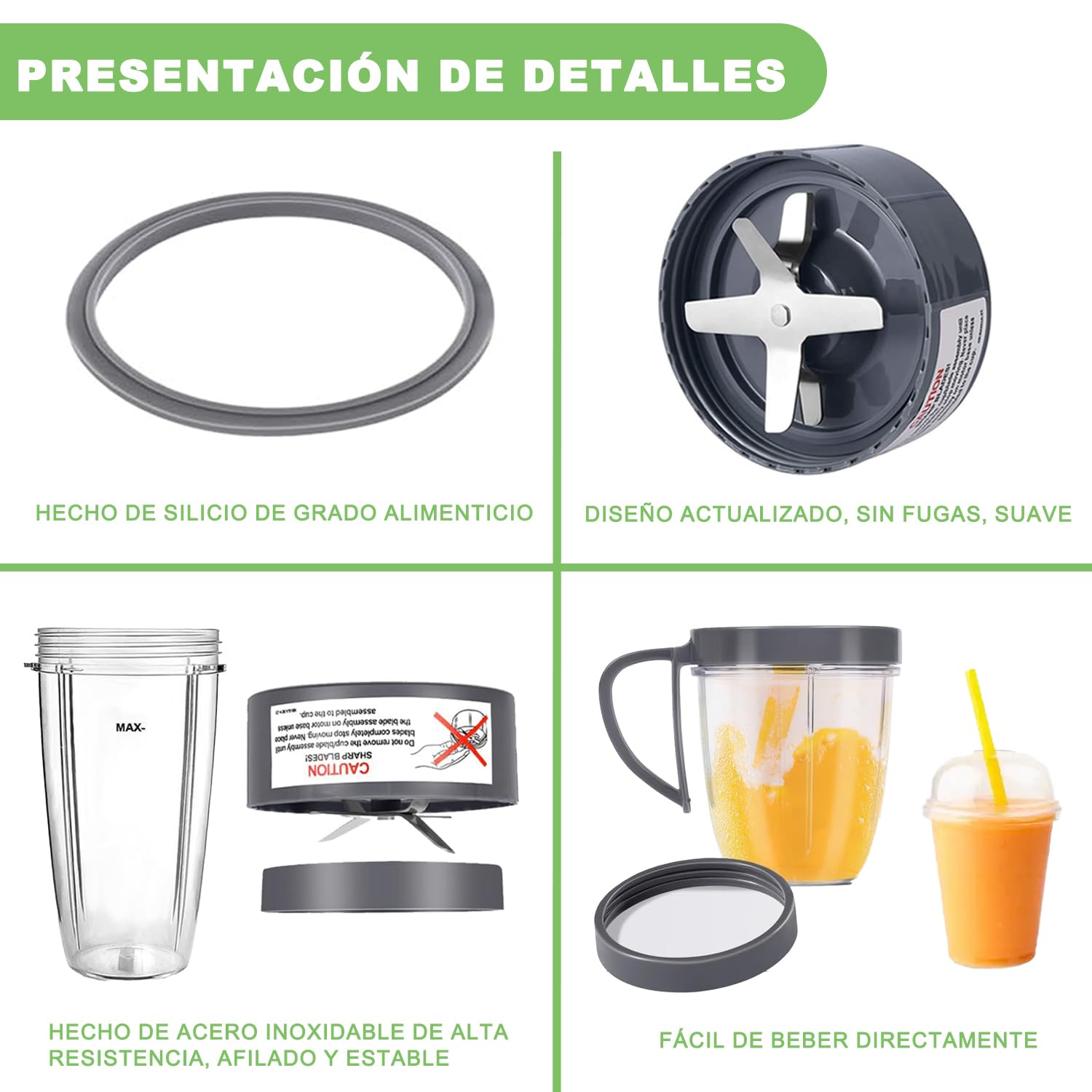 Nutribullet Accesorios Aspas Nutribullet Original 600 Y 900 Watts