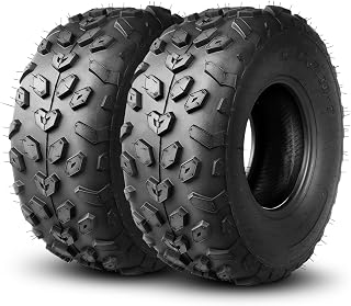 TRIPOWER 19x7-8 Mini Bike Tires 19x7x8 ATV Quad Wheeler Go Kart Off-Road Tires, 4PR Tubeless, Set of 2