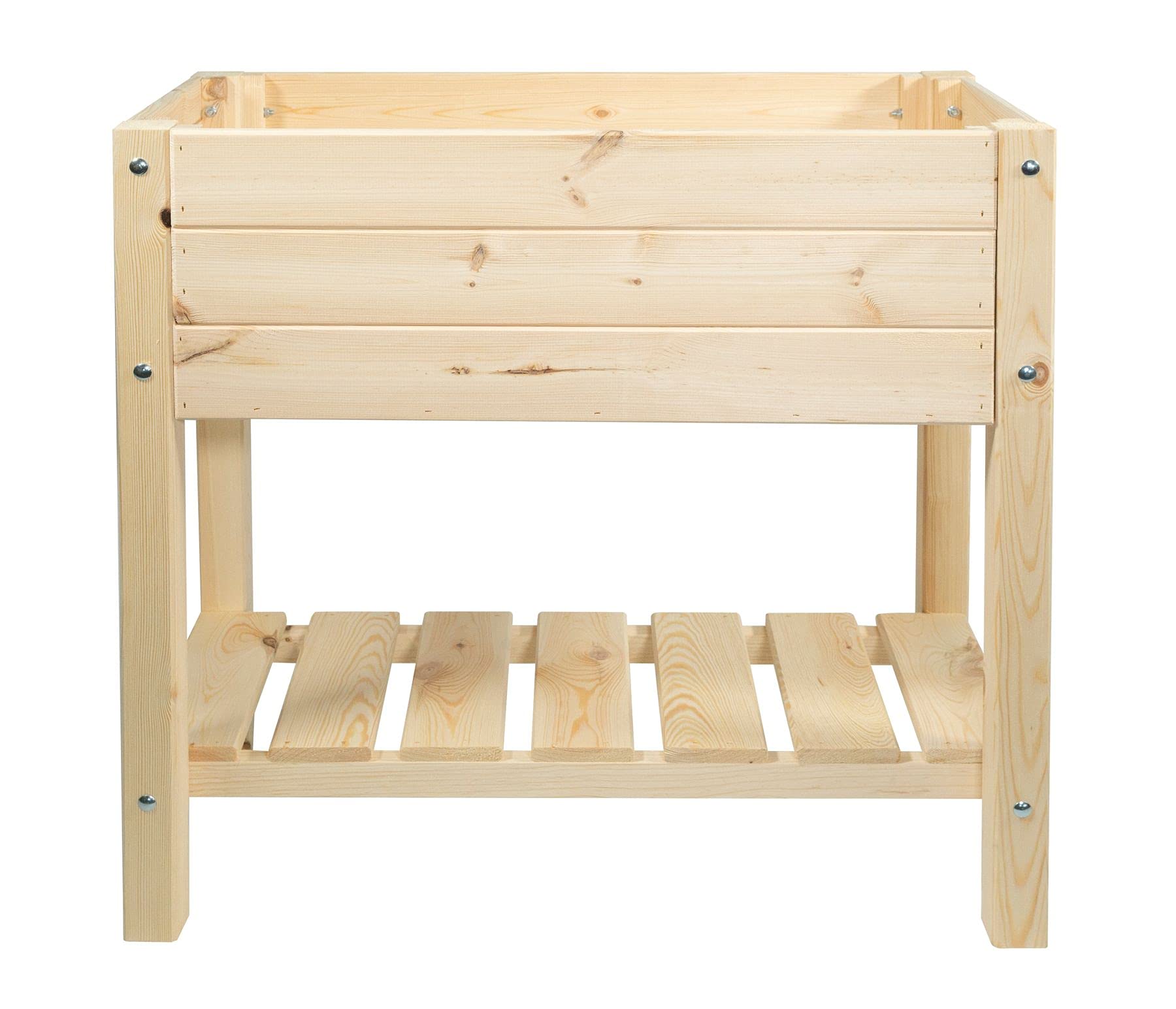 Plantenbak verhoogd bloembed terras tuin 60x60x455 cm massief