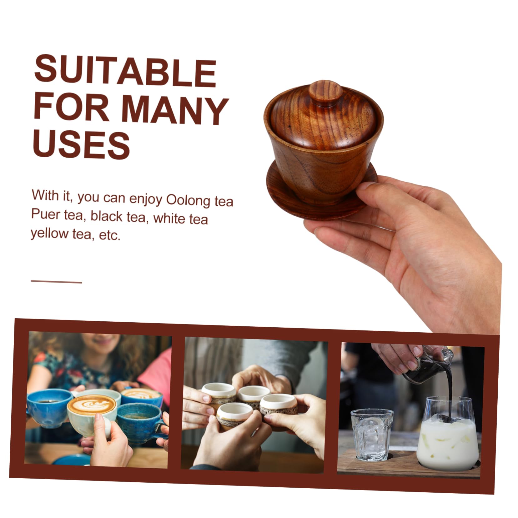 ABOOFAN 2 Sätze Tasse teesiebe ideas teeset Vintage Trinkgläser Kaffeebecher mit Deckel Teegläser Tee-Kit Geschäftsgeschenk Teegeschirr aus Keramik chinesischer Stil Tee Set Teeschale