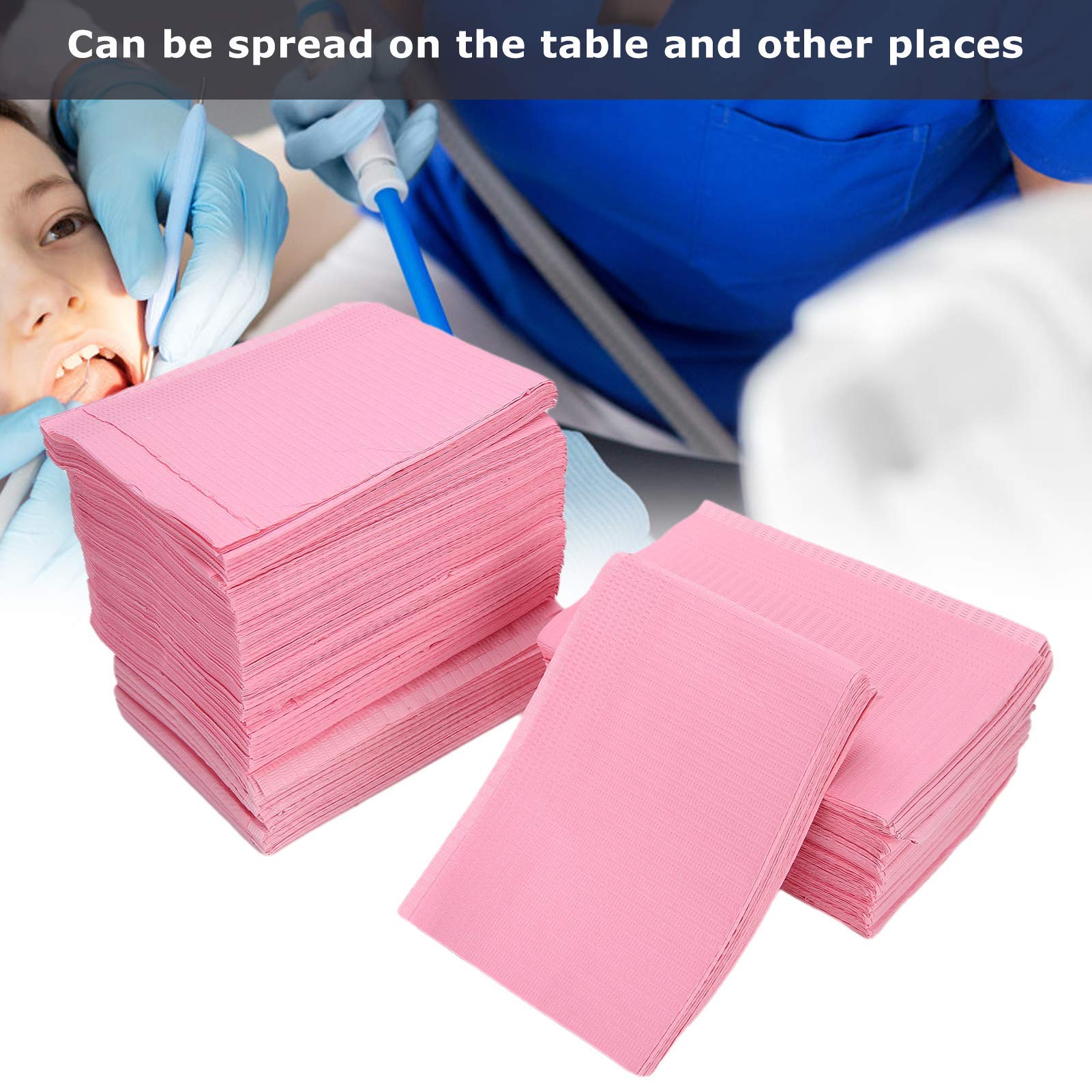Patient Bibs 500 Dental Bibs 13x18" Patient Ply Bib Waterproof Tattoo Piercing Tray Black 3 Ply Dental Bibs