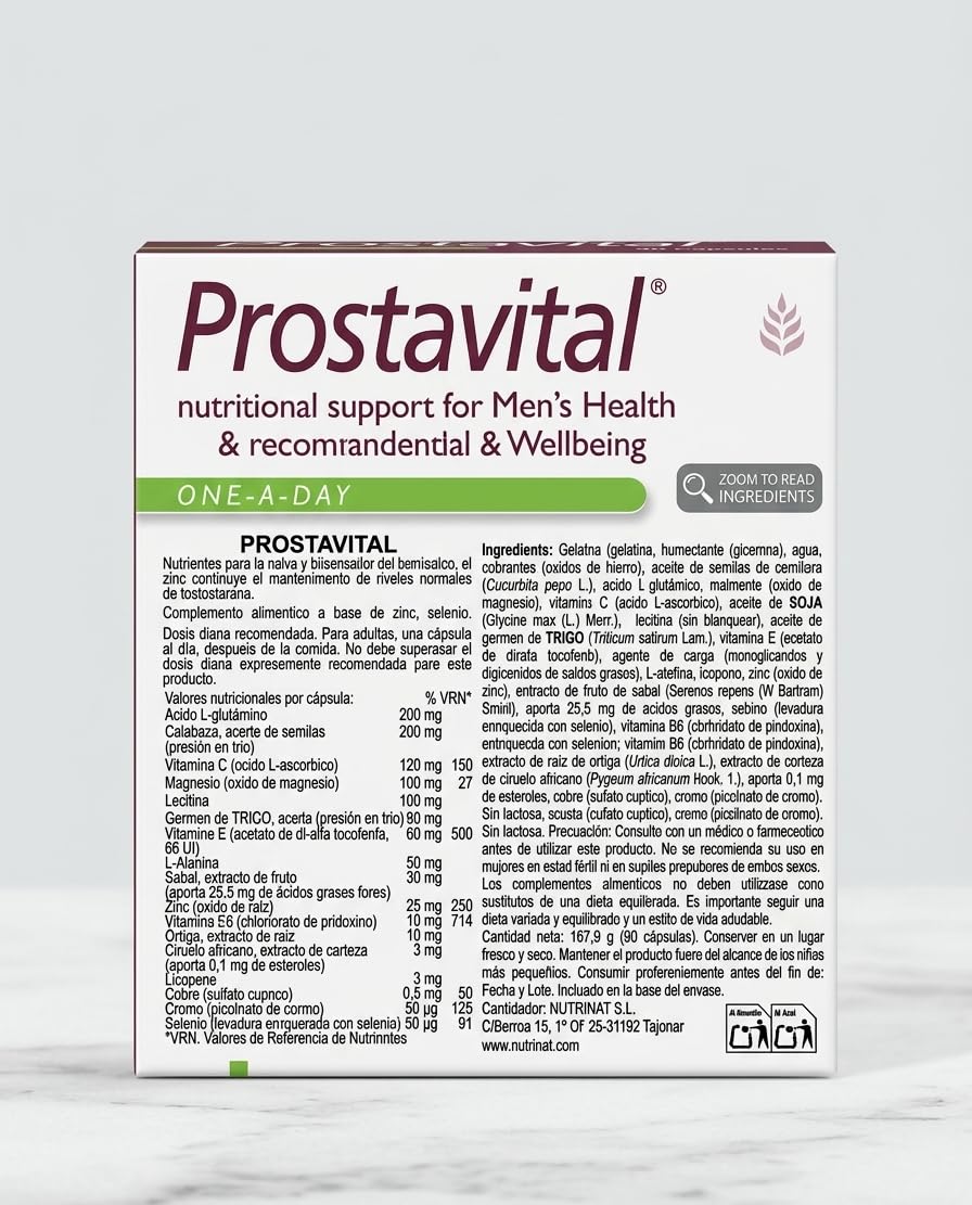 Prostavital 90 cápsulas | Salud y bienestar del hombre